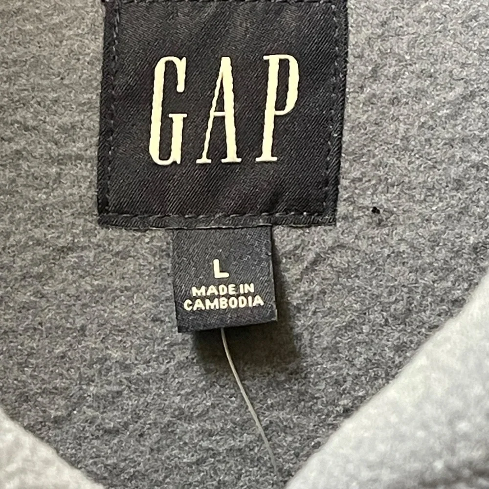 GAP‎ Athletic Fleece Men's L Cornflower Blue Heavyweight Hoodie Sweatshirt NWT